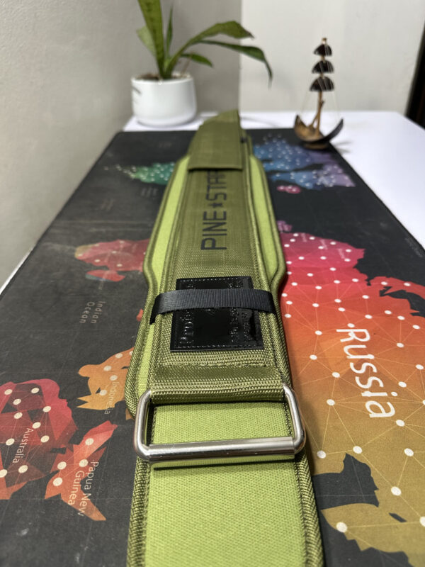 Pine Start MaxSupport Belt (Imported from China) | Dual-Layer Design for Maximum Support and a Smooth Fit | Colour : Olive And Black - Image 2